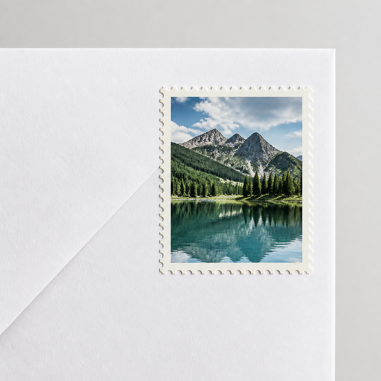 Ilustracja do słowa die Briefmarke