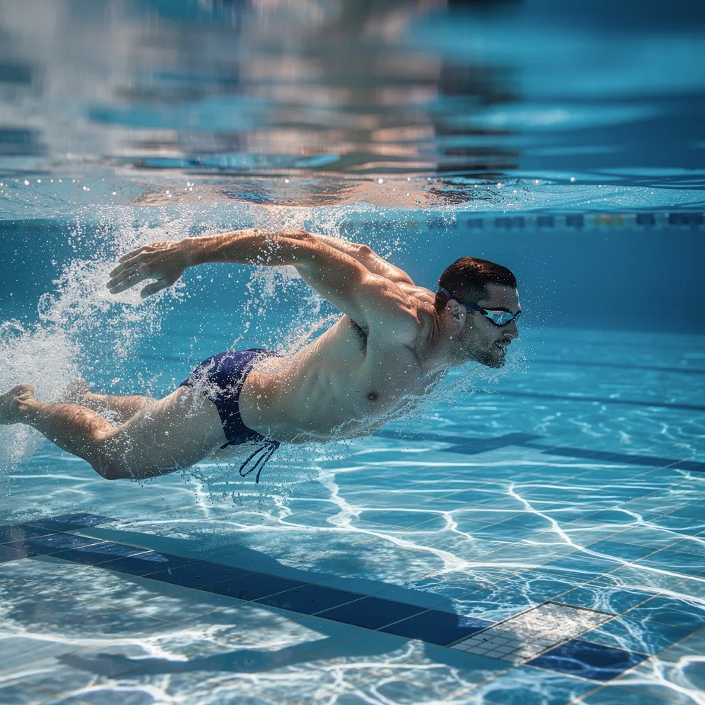 Иллюстрация к слову schwimmen