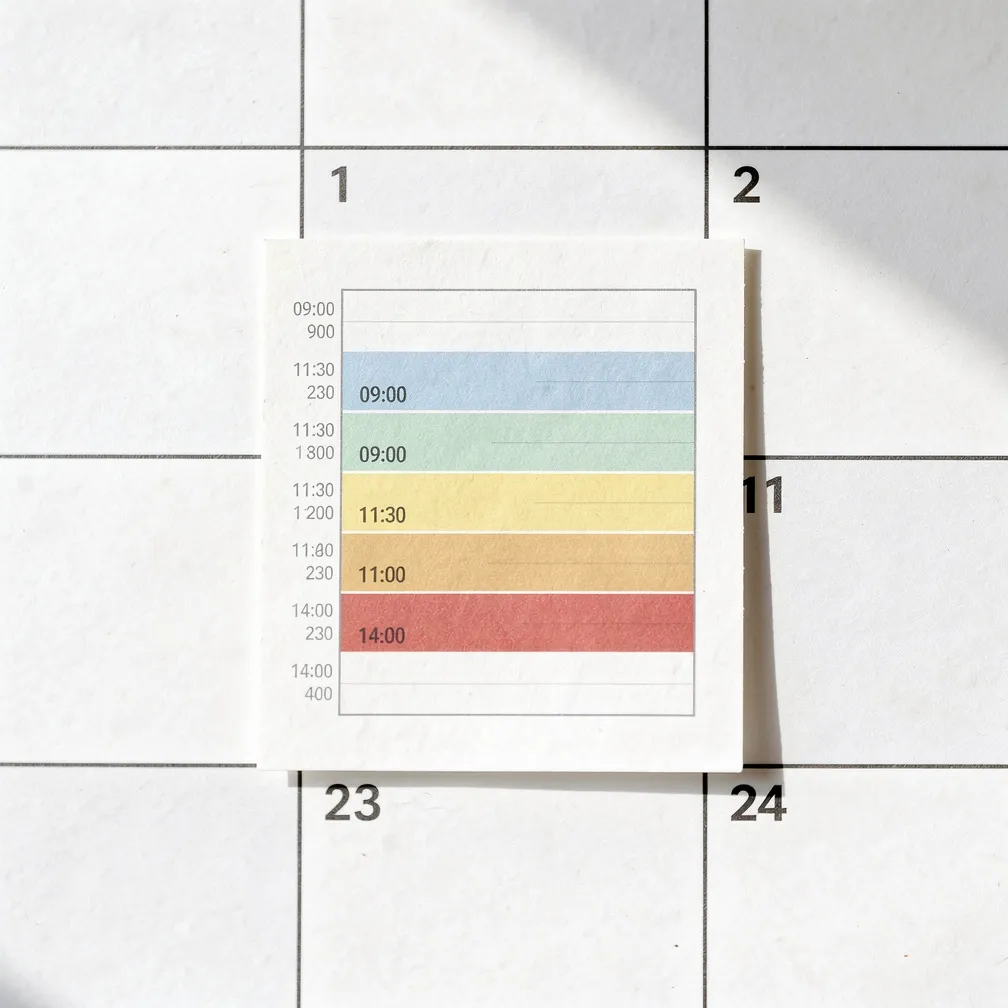 Ilustracja do słowa schedule