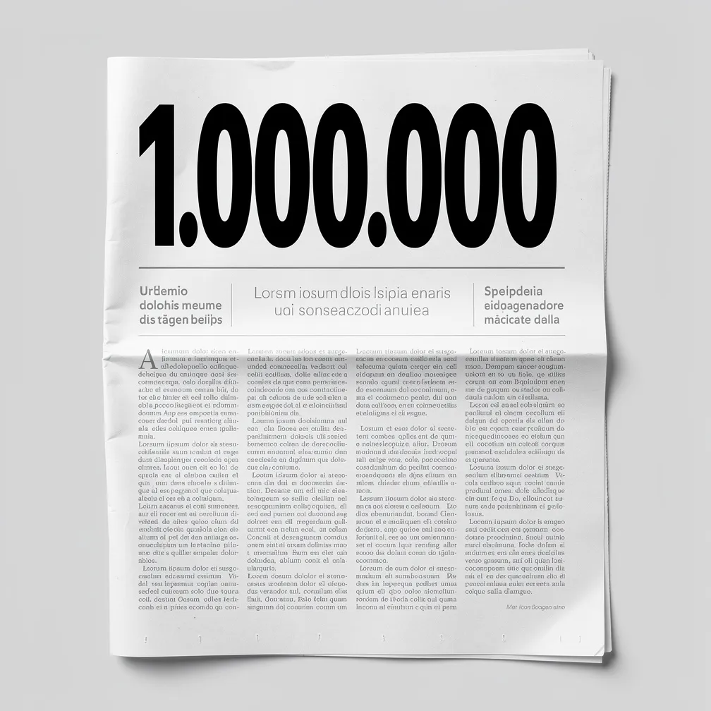 Ilustracja do słowa die Million