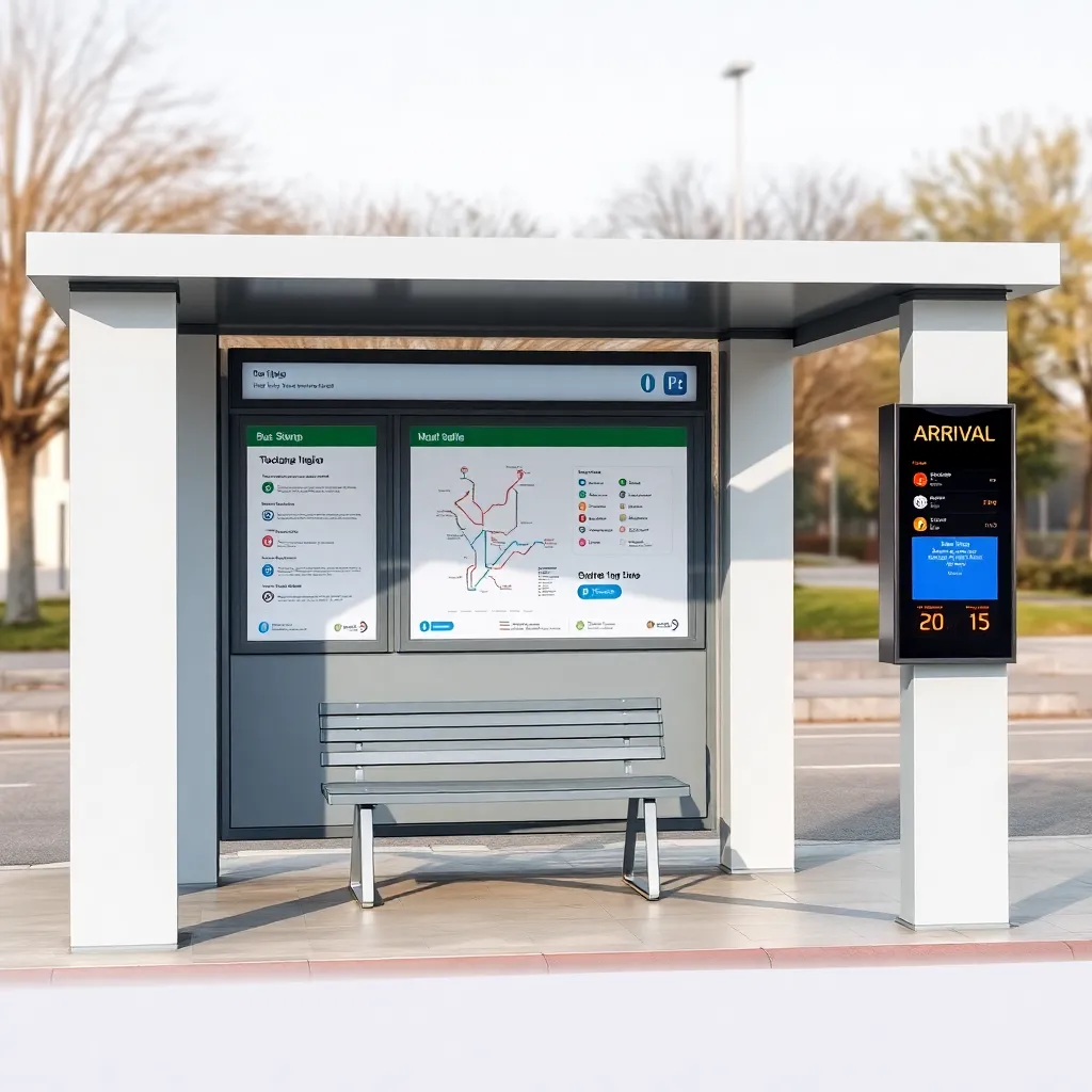 Иллюстрация к слову bus stop