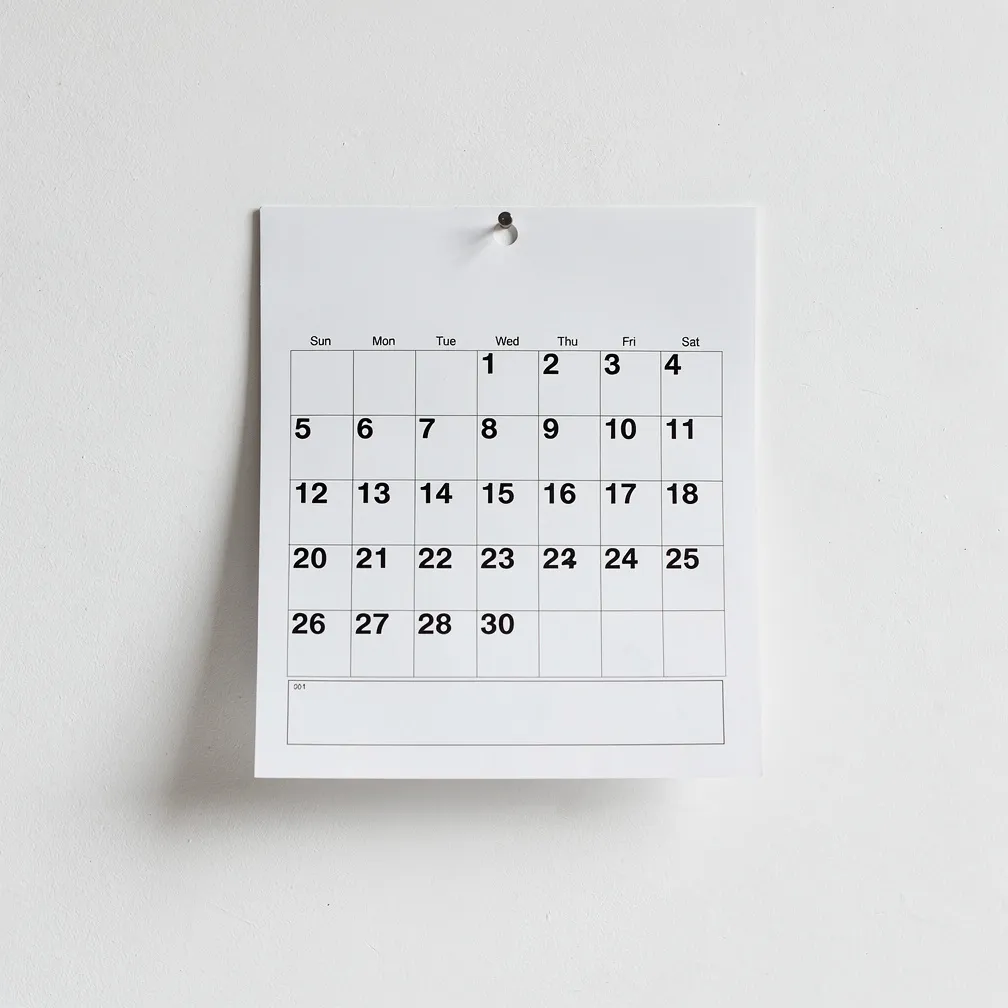 Ilustracja do słowa calendar